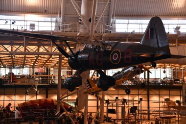 Chantilly, Virginia 'daki Smithsonian Hava ve Uzay Müzesi' nin bir parçası olan Steven F Udvar-Hazy Center 'da 3..