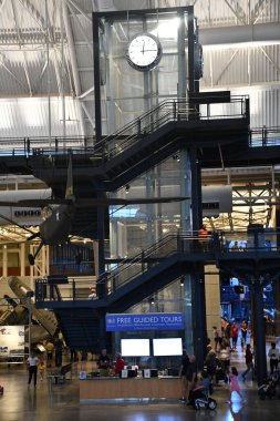 Chantilly, Virginia 'daki Smithsonian Hava ve Uzay Müzesi' nin bir parçası olan Steven F Udvar-Hazy Center 'da 3..