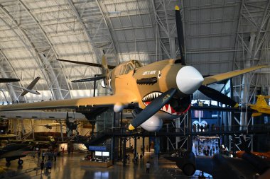 Chantilly, Virginia 'daki Smithsonian Hava ve Uzay Müzesi' nin bir parçası olan Steven F Udvar-Hazy Center 'da 3..