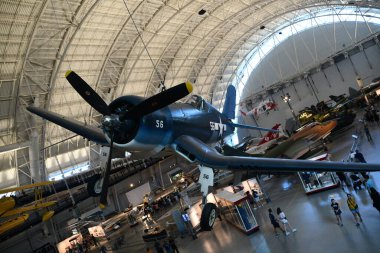 Chantilly, Virginia 'daki Smithsonian Hava ve Uzay Müzesi' nin bir parçası olan Steven F Udvar-Hazy Center 'da 3..