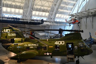 Chantilly, Virginia 'daki Smithsonian Hava ve Uzay Müzesi' nin bir parçası olan Steven F Udvar-Hazy Center 'da 3..