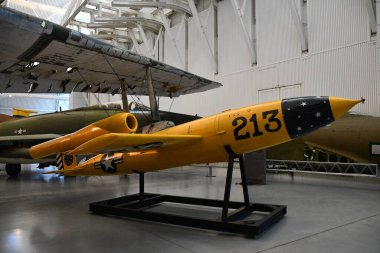 Chantilly, Virginia 'daki Smithsonian Hava ve Uzay Müzesi' nin bir parçası olan Steven F Udvar-Hazy Center 'da 3..