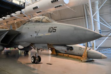 Chantilly, Virginia 'daki Smithsonian Hava ve Uzay Müzesi' nin bir parçası olan Steven F Udvar-Hazy Center 'da 3..