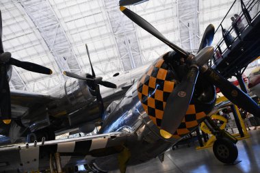 Chantilly, Virginia 'daki Smithsonian Hava ve Uzay Müzesi' nin bir parçası olan Steven F Udvar-Hazy Center 'da 3..