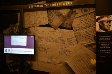 WASHINGTON DC - 3. SEP: Washington DC 'deki ABD Soykırım Müzesi' nde Burmas Yolu Sergisi, 3 Eylül 2023.