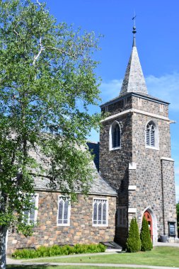 Lake Placid, New York, ABD 'deki Adirondack Community Church, 29 Mayıs 2021' de görüldü..