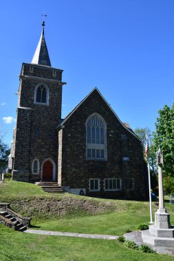 Lake Placid, New York, ABD 'deki Adirondack Community Church, 29 Mayıs 2021' de görüldü..