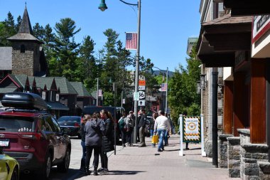 New York Gölü - 29 Mayıs 2021 'de New York, Placid Gölü civarında görüldü..