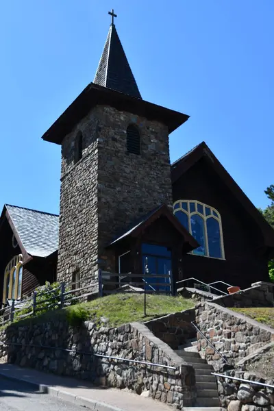Lake Placid May Adirondack Community Church Lake Placid Upstate New Royalty Free Stock Photos