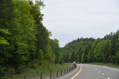New York 'un kuzeyindeki Wilmington' da Manzaralı Yol