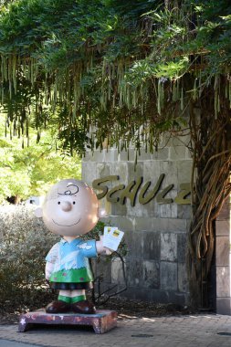 Santa Rosa ROSA CA - 11 Ağustos 2023 'te Santa Rosa, Kaliforniya' daki Charles M Schulz Müzesi ve Araştırma Merkezi 'nde görüldü..