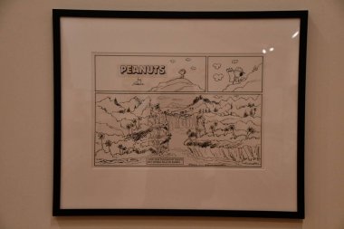 Santa Rosa ROSA CA - 11 Ağustos 2023 'te Santa Rosa, Kaliforniya' daki Charles M Schulz Müzesi ve Araştırma Merkezi 'nde görüldü..