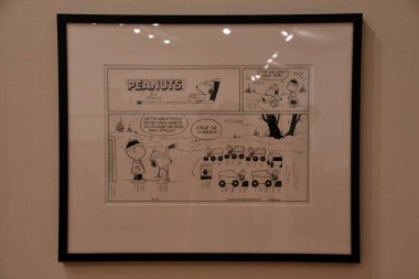 Santa Rosa ROSA CA - 11 Ağustos 2023 'te Santa Rosa, Kaliforniya' daki Charles M Schulz Müzesi ve Araştırma Merkezi 'nde görüldü..