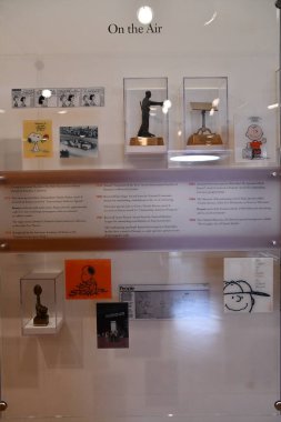 Santa Rosa ROSA CA - 11 Ağustos 2023 'te Santa Rosa, Kaliforniya' daki Charles M Schulz Müzesi ve Araştırma Merkezi 'nde görüldü..