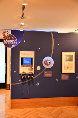 Santa Rosa ROSA CA - 11 Ağustos 2023 'te Santa Rosa, Kaliforniya' daki Charles M Schulz Müzesi ve Araştırma Merkezi 'nde görüldü..