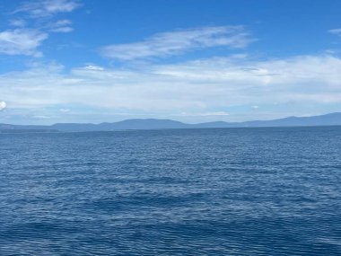 Kaliforniya 'daki Güney Tahoe Gölü manzarası