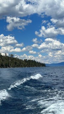 Kaliforniya 'daki Güney Tahoe Gölü manzarası