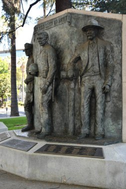 SACRAMENTO CA - 18 AUG: Kaliforniya Barış Memurları Anıtı Sacramento, Kaliforniya, 18 Ağustos 2023.