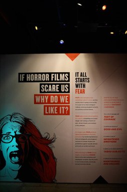 SEATTLE WA - 20 AUG: 20 Ağustos 2023 'te Seattle, Washington' daki Pop Kültür Müzesi 'nde görüldüğü gibi.