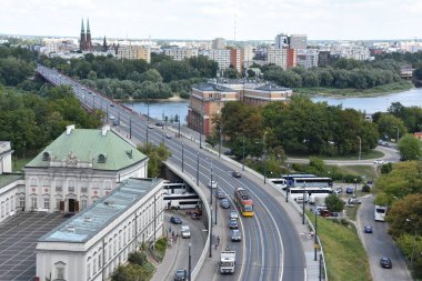 WARsaw, POLAND - 11 AUG: Copper-Roof Palace (Pod Blacha Palace) - Polonya 'nın Varşova kentindeki Devlet Müzesi ve Sergi Salonu, 11 Ağustos 2019.