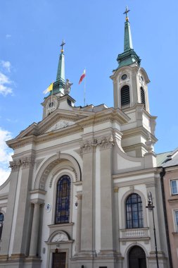 WARsaw, POLAND - 11 Ağustos 2019 'da Polonya Ordusu' nun Varşova, Polonya Katedrali 'nde görüldüğü gibi.