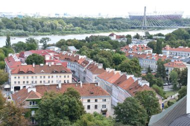 VARŞAN, POLAND - 10 Temmuz 2022 'de Polonya' nın Varşova şehrinde görüldüğü gibi. 