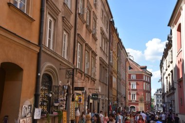 WARsaw, POLAND - 11 Ağustos 2019 'da Polonya' nın Varşova şehrinde görüldüğü gibi.