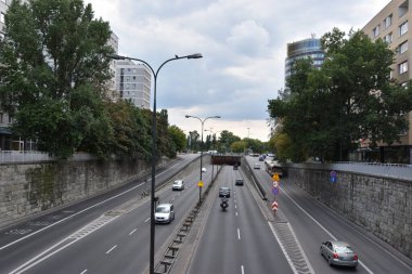 WARsaw, POLAND - 17 Ağustos 2019 'da Polonya' nın Varşova şehrinde görüldüğü gibi. 