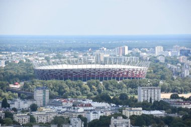 WARsaw, POLAND - 17 AUG Polonya Varşova Ulusal Stadyumu, 17 Ağustos 2019.