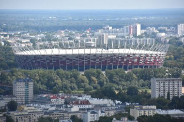WARsaw, POLAND - 17 AUG Polonya Varşova Ulusal Stadyumu, 17 Ağustos 2019.