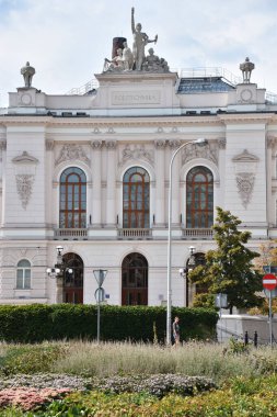 WARsaw, POLAND - 17 AUG: Politechnika (Varşova Teknoloji Üniversitesi), 17 Ağustos 2019 'da görüldüğü üzere.