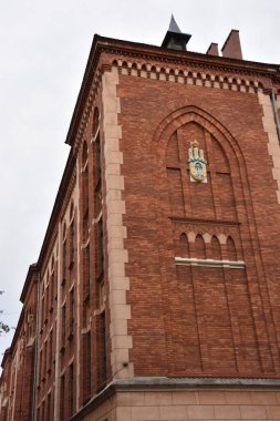 KRAKOW, POLAND - 13 AUG: 13 Ağustos 2019 'da Polonya' nın Krakow şehrinde görüldüğü gibi.