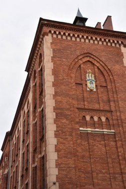 KRAKOW, POLAND - 13 AUG: 13 Ağustos 2019 'da Polonya' nın Krakow şehrinde görüldüğü gibi.