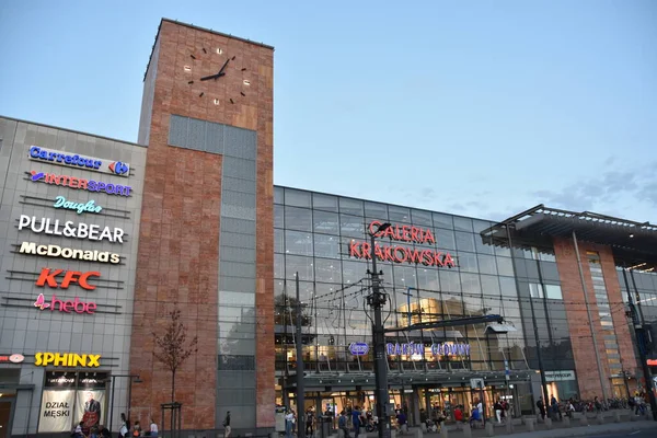 stock image KRAKOW, POLAND - AUG 12: Galeria Krakowska shopping mall in Krakow, Poland, as seen on Aug 12, 2019.