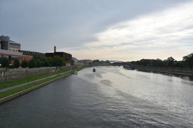KRAKOW, POLAND - 13 AUG Polonya 'nın Krakow limanında 13 Ağustos 2019' da görüldüğü gibi.