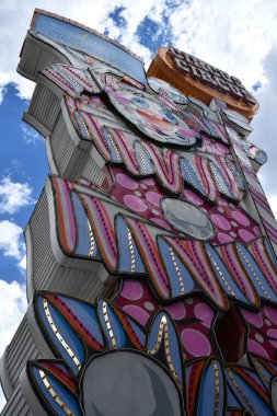 RENO, NEVADA - 16 AUG Reno, Nevada 'daki Circus Circus Hotel ve Kumarhanesi, 16 Ağustos 2023.