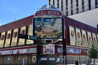 RENO NV - 16 AUG: Club Cal Neva Reno, Nevada, 16 Ağustos 2023 'te görüldüğü gibi.