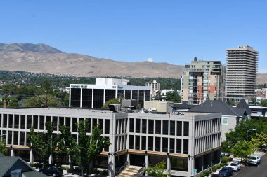 RENO NV - 16 Ağustos 2023 'te Nevada' da Reno 'nun görüntüsü.