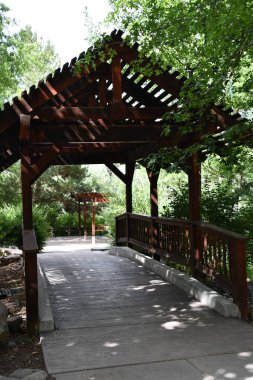 RENO NV - 16 AUG: Wilbur D May Arboretum & Botanik Bahçesi Reno, Nevada 'daki Rancho San Rafael Bölgesel Parkı, 16 Ağustos 2023.