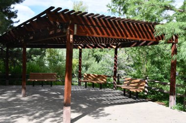 RENO NV - 16 AUG: Wilbur D May Arboretum & Botanik Bahçesi Reno, Nevada 'daki Rancho San Rafael Bölgesel Parkı, 16 Ağustos 2023.