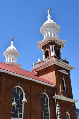 RENO, NEVADA - 14 AUG: 14 Ağustos 2023 'te Reno, Nevada' daki Aziz Thomas Aquinas Katedrali.