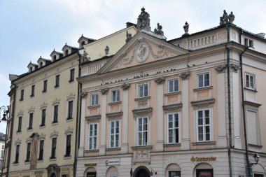 KRAKOW, POLAND - 12 Ağustos 2019 'da Polonya' nın Krakow şehrinde görüldüğü gibi.
