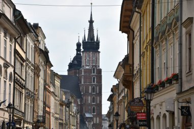 KRAKOW, POLAND - 12 Ağustos 2019 'da Polonya' nın Krakow şehrinde görüldüğü gibi.