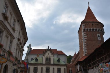 KRAKOW, POLAND - 12 Ağustos 2019 'da Polonya' nın Krakow şehrinde görüldüğü gibi.