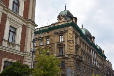 KRAKOW, POLAND - 12 Ağustos 2019 'da Polonya' nın Krakow şehrinde görüldüğü gibi.