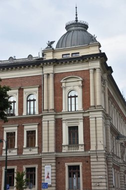 KRAKOW, POLAND - 12 AUG: Jan Matejko Krakow, Polonya Güzel Sanatlar Akademisi, 12 Ağustos 2019.