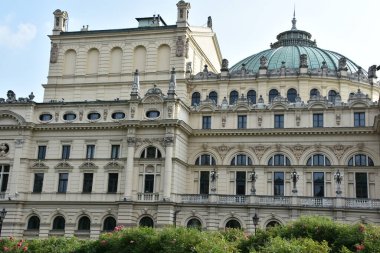 KRAKOW, POLAND - 12 AUG: Juliusz Slowacki Tiyatrosu, Krakow, Polonya, Avrupa, 12 Ağustos 2019.
