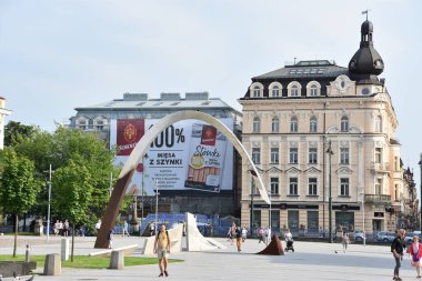 KRAKOW, POLAND - 12 AUG: Ryszard Kuklinski Anıtı, Krakow, Polonya, 12 Ağustos 2019 'da görüldüğü gibi.