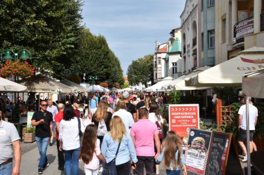 SOPOT, POLAND - 18 Ağustos 2019 'da Polonya' nın Sopot kasabasında görüldüğü gibi.