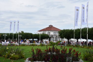 SOPOT, POLAND - 18 Ağustos 2019 'da Polonya' nın Sopot kasabasında görüldüğü gibi.